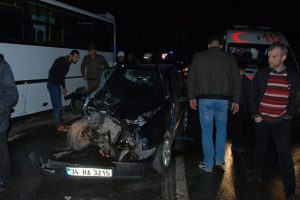 D&uuml;ğ&uuml;n d&ouml;n&uuml;ş&uuml; kaza