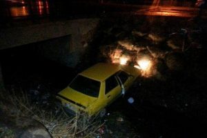 Otomobil kanala u&ccedil;tu s&uuml;r&uuml;c&uuml; ka&ccedil;tı