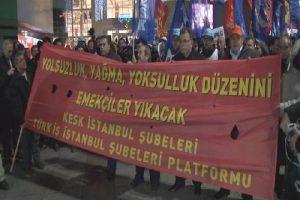 T&Uuml;RK-İŞ ve KESK eylem yaptı