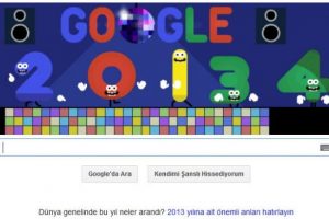 Google'dan yılbaşı doodle'ı