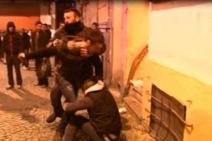 Taksim'de dehşet dolu anlar