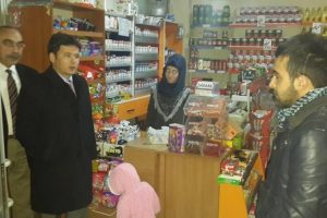 Erkan Aydın ge&ccedil;it esnafını ziyaret etti