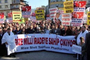Başbakan'a bir destek de Rize'den