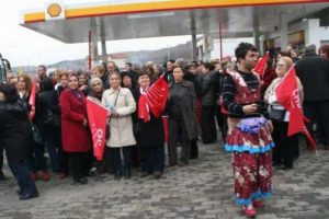 Kılı&ccedil;daroğlu'na k&ouml;&ccedil;ekli karşılama