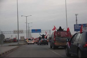 "Milli İrade" konvoyu yurda giriş yaptı