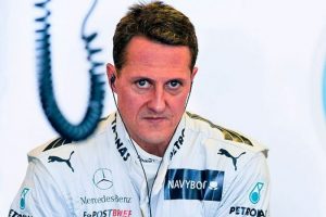 Schumacher'in d&uuml;şt&uuml;ğ&uuml; an g&ouml;r&uuml;nt&uuml;lendi