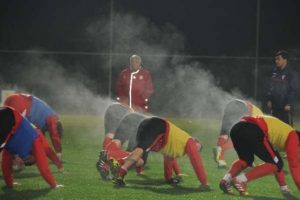 Futbolcular buharlaştı