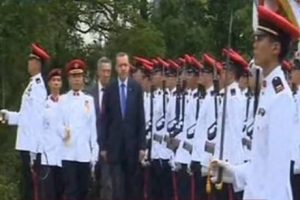 Erdoğan Singapur'da