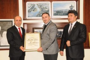 Kahya'dan Başkan Kurtulan'a veda ziyareti