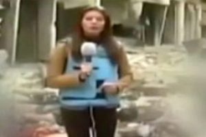 Cesetlerin ve yaralıların arasında haber yaptı