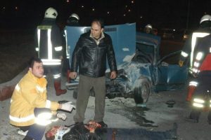 Polisten ka&ccedil;arkan kaza yapan s&uuml;r&uuml;c&uuml; &ouml;l&uuml;mden d&ouml;nd&uuml;