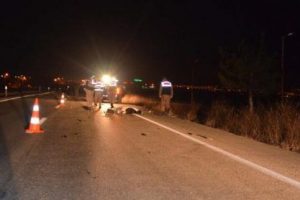 Feci kaza can aldı