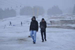 Uludağ'da beklenen kar geldi