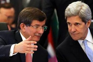 Davuoğlu Kerry ile g&ouml;r&uuml;şt&uuml;