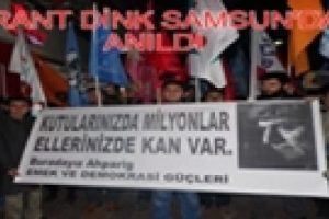 Hrant Dink Samsun'da anıldı