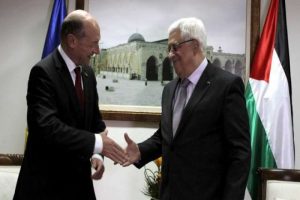 Romanya Cumhurbaşkanı Ramallah'ta