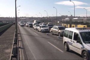 Hali&ccedil; trafiği fel&ccedil; oldu