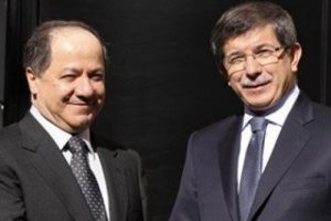 Davutoğlu Barzani'yle g&ouml;r&uuml;şt&uuml;