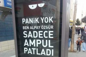 MHP'li adaydan ilgin&ccedil; afiş