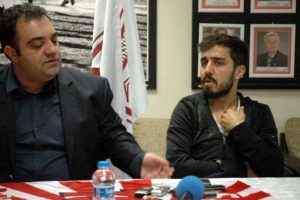 Başkan ile futbolcu kameralar &ouml;n&uuml;nde tartıştı