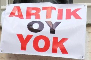"Artık oy yok"