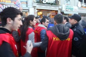 Taksim'de gergin anlar