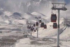 Erciyes'te kayağa tipi engeli