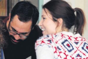 Aşıkların kahvaltı keyfi...