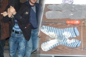 Ayakkabı &uuml;zeri &ccedil;orap ele verdi