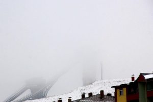 Erzurum'da sis etkisi
