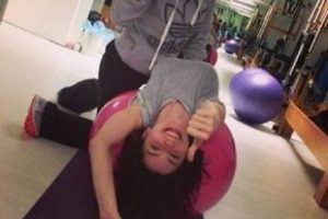 Nurbanu Sultan'ın pilates keyfi...