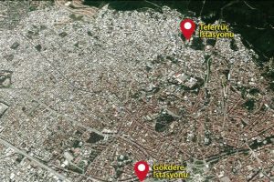 Teleferik Bursa'nın merkezine iniyor