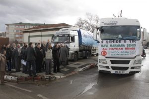 Bursa'dan Suriye'ye 9 TIR