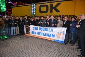 AK Partili gen&ccedil;lerden Suriyeli m&uuml;ltecilere yardım TIR'ı