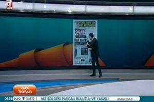 Haber spikerini canlı yayında elektrik &ccedil;arptı