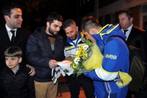 Fenerbah&ccedil;e kafilesi Eskişehir'de