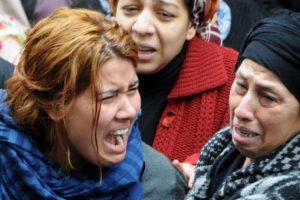 Soba kurbanı &ccedil;ift i&ccedil;in g&ouml;zyaşları sel oldu