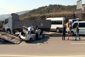 Bursa'da feci kaza! Mazotu bitince kaza yaptı...