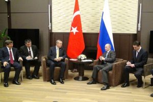 Erdoğan ile Putin So&ccedil;i'de bir araya geldi