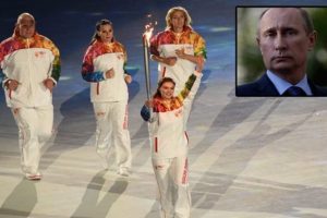 Olimpiyat ateşini Putin'in sevgilisi yaktı