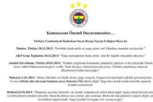 F.Bah&ccedil;e gazetelere bu ilanı verdi
