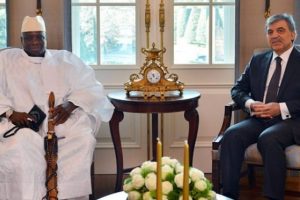 Cumhurbaşkanı G&uuml;l, Jammeh'ı kabul etti
