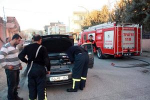 Otomobildeki gaz ka&ccedil;ağı paniğe neden oldu