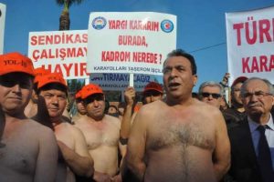 İş&ccedil;ilerden &ccedil;ıplak eylem