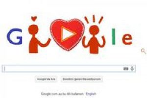 Google'dan 14 şubat Sevgililer G&uuml;n&uuml;'ne &ouml;zel Doodle