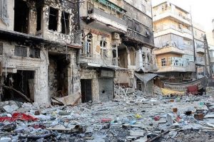 Varil bombaları Halep'i harabeye &ccedil;evirdi