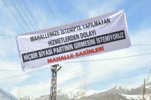 Bu sokağa siyasilerin girmesi yasak