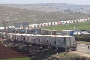 Sınırda 40 kilometrelik TIR kuyruğu oluştu