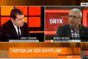 Metiner'in canlı yayında zor anları