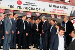 Kılı&ccedil; MHP'nin se&ccedil;im b&uuml;rosunu ziyaret etti